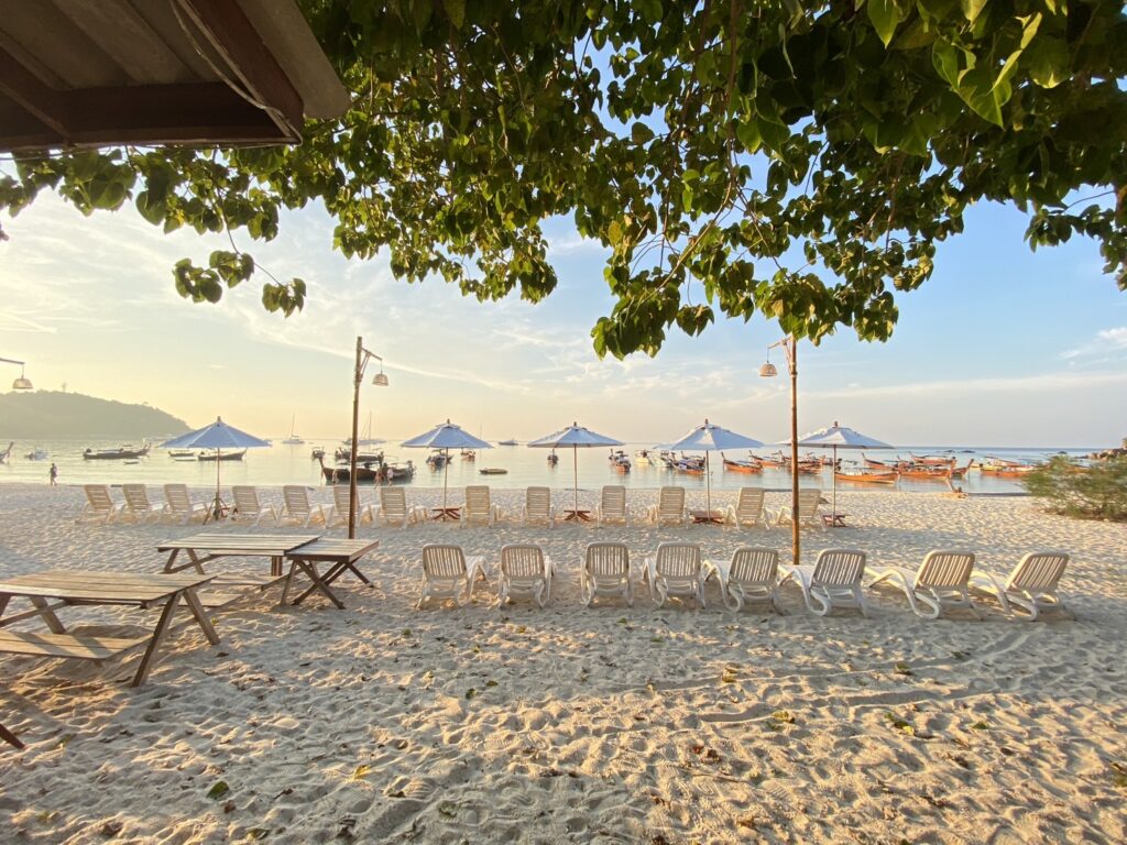 Chareena beachside white sandy beachfront on Koh Lipe